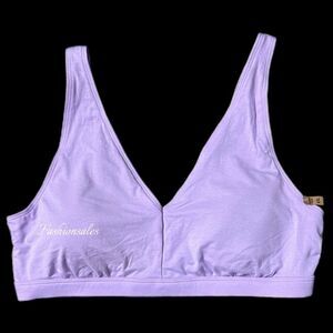 Victoria’s Secret Pink Cotton Removable Padding Lounge bralette bra Purple XXL